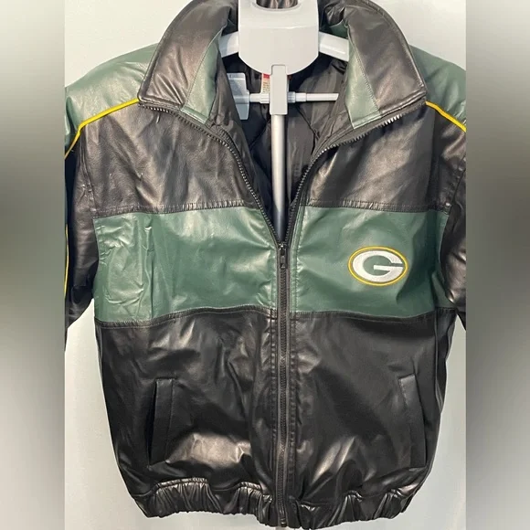 Green Bay Packers NFL Football Varsity Sports Bomber Jacket Youth Large 14/16 - Picture 2 of 12